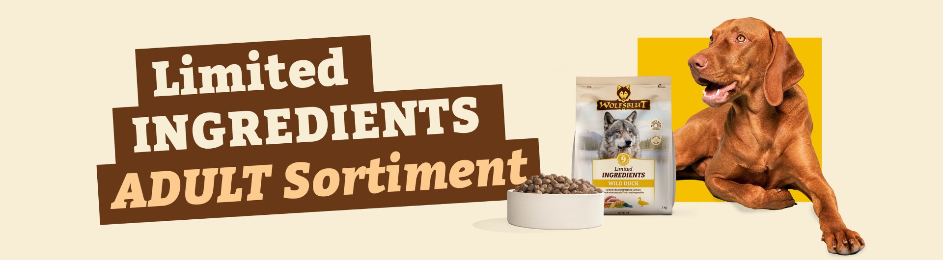 Limited INGREDIENTS Hundefutter für Adult Hunde