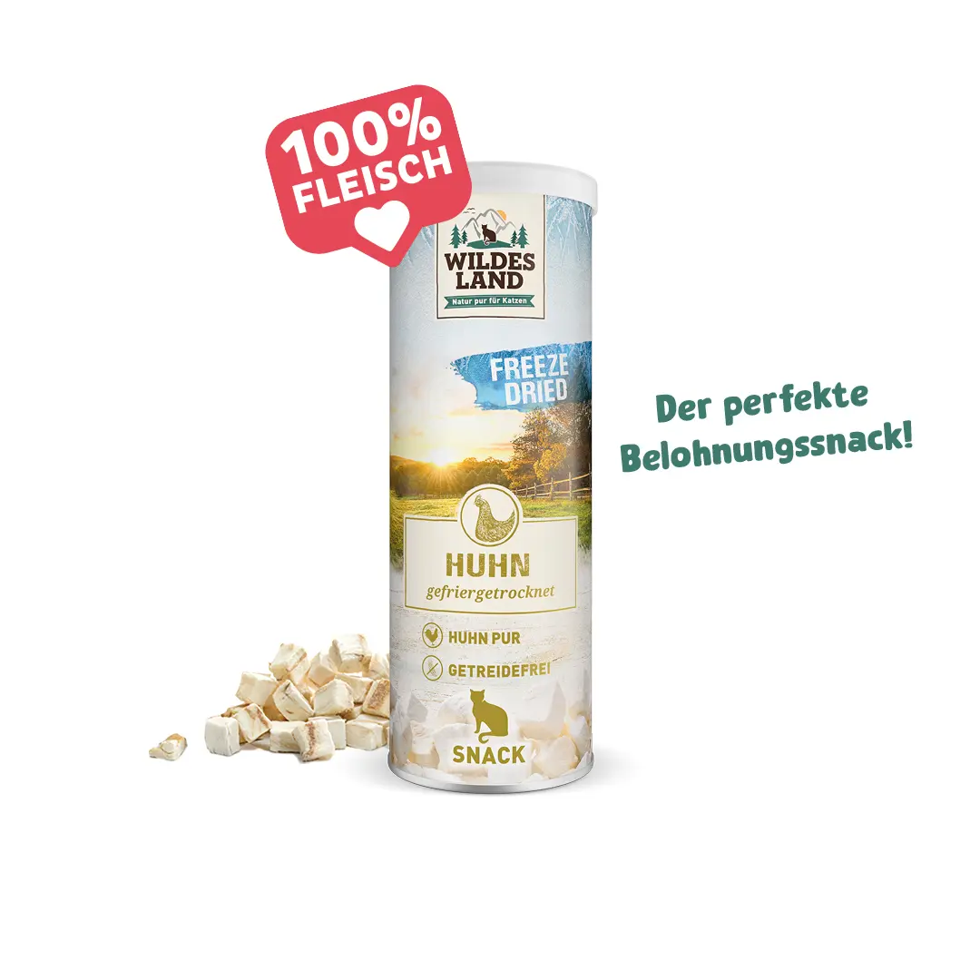 Wildes Land Freeze Dried Snacks für Katzen: Der perfekte Blohnungssnack aus 100% Fleisch