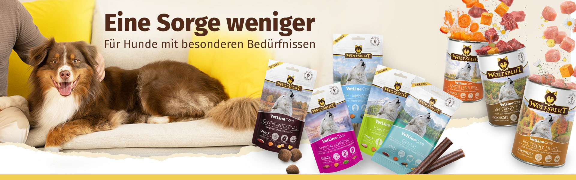 Wolfsblut VetLine Care Snacks Sortiment
