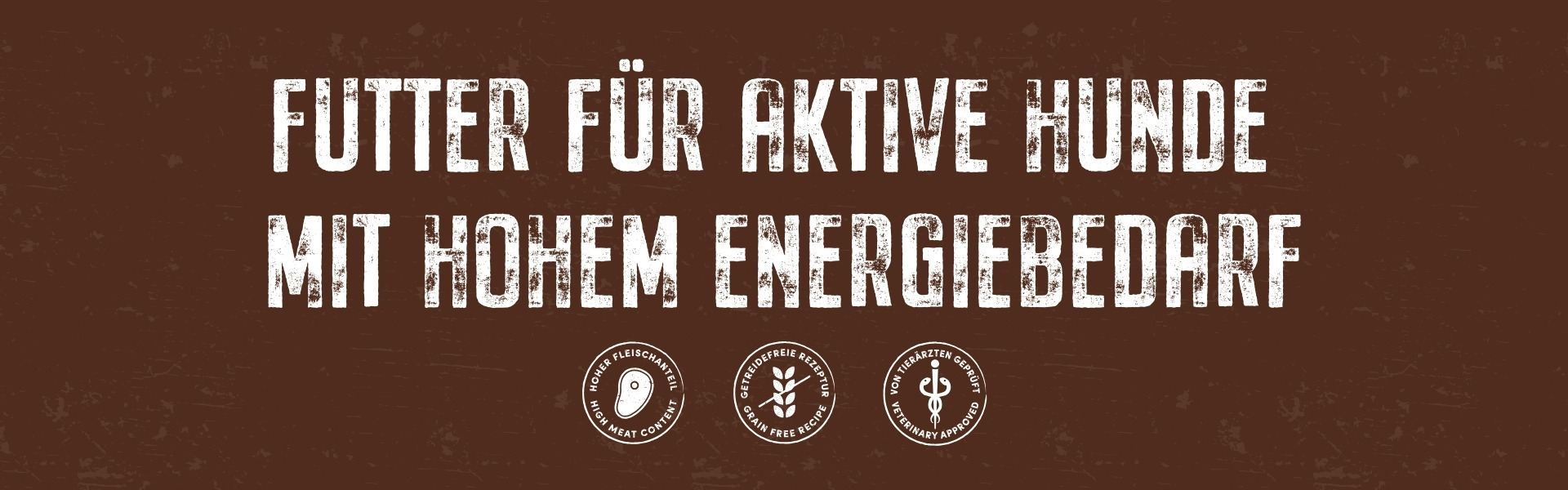 Futter für aktive Hunde mit hohem Energiebedarf