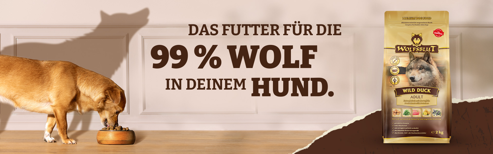 99 Prozent Wolf in deinem Hund