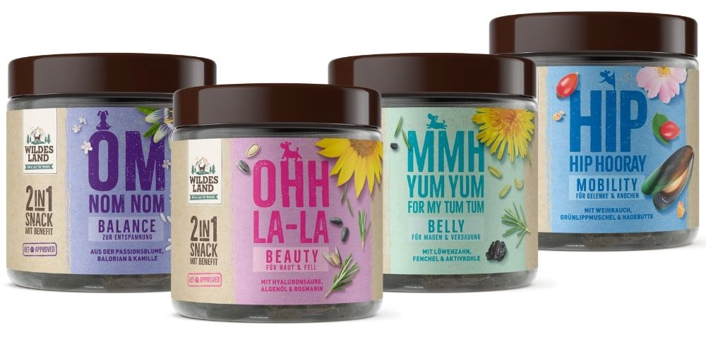 Wildes Land 2in1 Snack mit Benefit mit funktionalen Inhaltsstoffe für Wohlgebinden und Genuss in einem Happs!