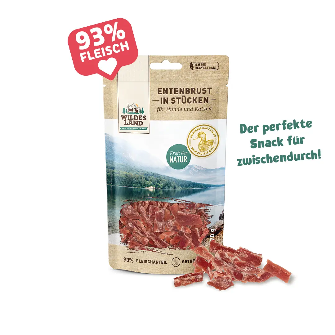 Wildes Land Fleischsnacks für Katzen: Der perfekte Snack für zwischendurch aus 93% Fleisch