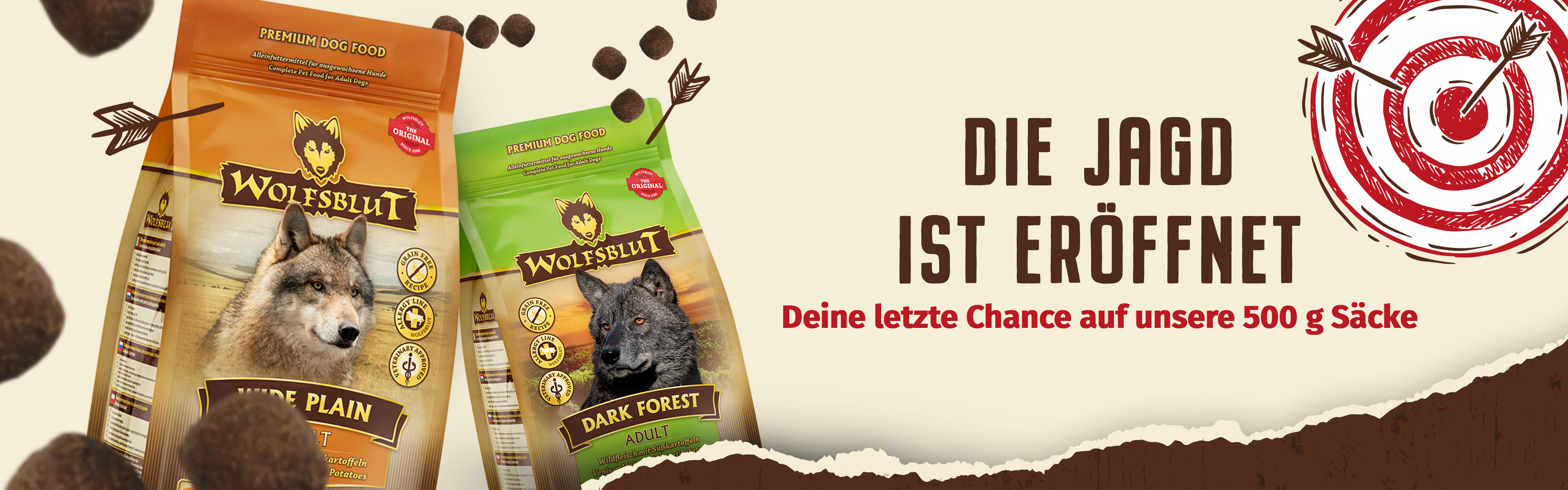 500g Trockenfutter Sale